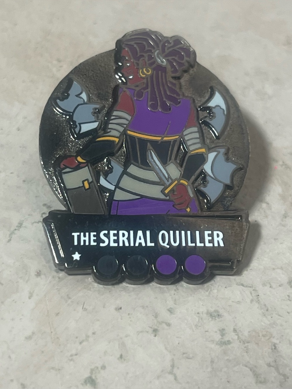 Gen Con Numbered 98/200 Worn Wanderers The Serial Quiller Enamel Pin